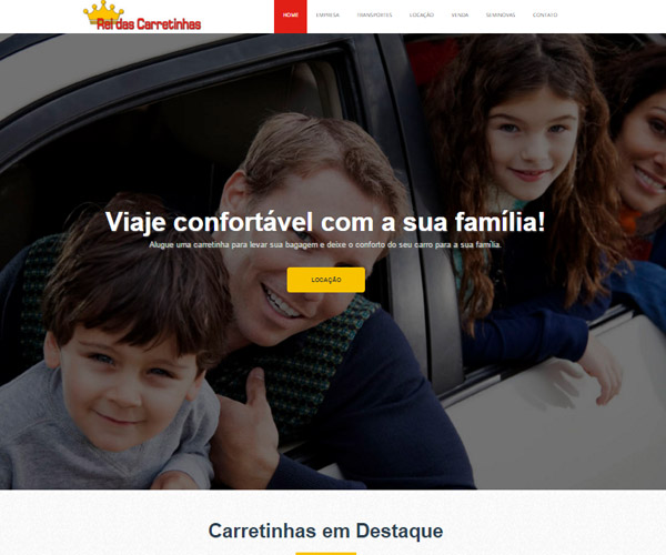 Website Rei das Carretinhas
